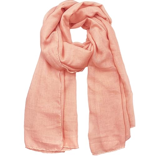 Image of Woogwin Women's Cotton Scarves Lady Light Soft Fashion Solid Scarf Wrap Shawl