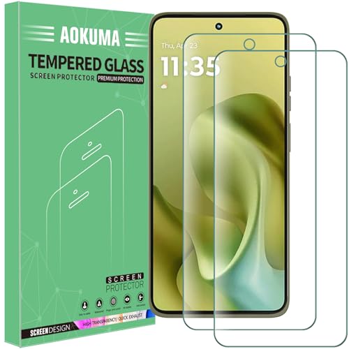 AOKUMA Protector de Pantalla para Motorola Moto G86/G86 Power/Cubot X100, [2 Unidades] Cristal Templado para Moto G86 Fácil Instalación,Vidrio templado 9H para,Protector de Pantalla HD,Anti-Arañazos