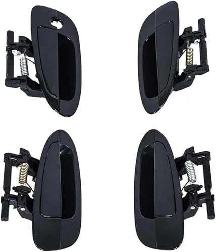 Poignées de porte extérieures Altima robustes avec finition noire lisse anti-usure
