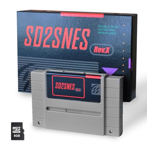 SD2SNES Rev X 2025 – Flash Cartridge for Super Nintendo SNES | 16GB SD Card Preloaded | Game Boy Player Adapter – Play All SNES & GB Games Instantly – Plug & Play, No Setup Needed