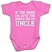 BabyPrem Baby You Think I'm Cute See My Uncle Clothes One-Piece