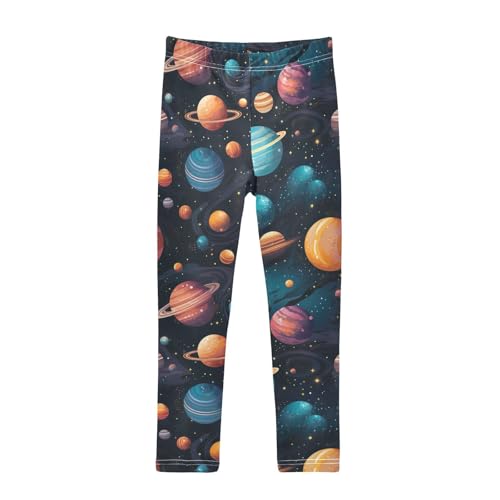 Kids High Waist Space Planets Leggings for Toddler Girls 4T 202b2825