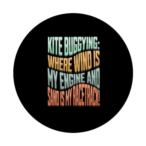 ride Kite buggy Buggying Kiting Kite Surfing Kite Buggying PopSockets Standard PopGrip - Thumbnail 3