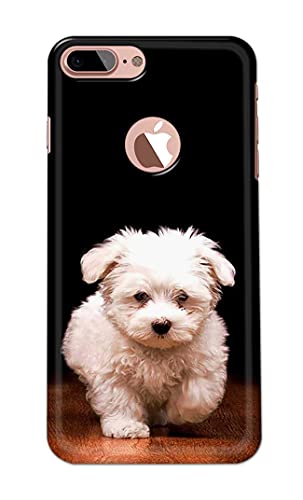 Image of PRINTFIDAA� Printed Hard Back Cover Case for Apple iPhone 7+ Plus Logo | iPhone 8+ Plus Logo Back Cover (Puppy Dog) -2808