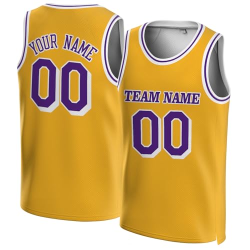 Ytuhloe Custom Basketball Jersey Athletic Sleeveless Mesh Basketball Shirt Personalized for Men Boys Women Youth