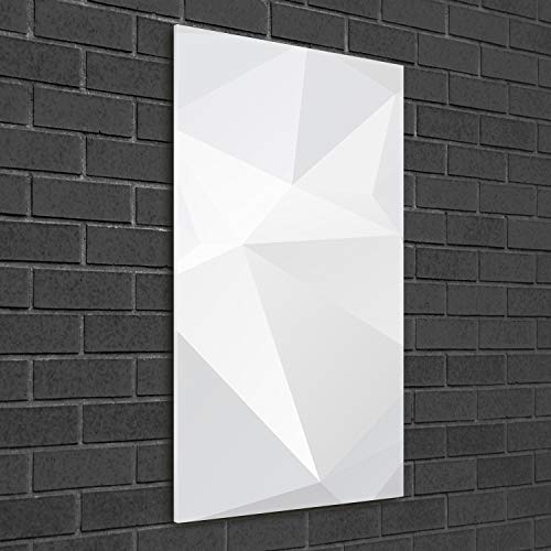 Impression sur verre 50x100 cm Tulup image tableau panoramique blanc - 3