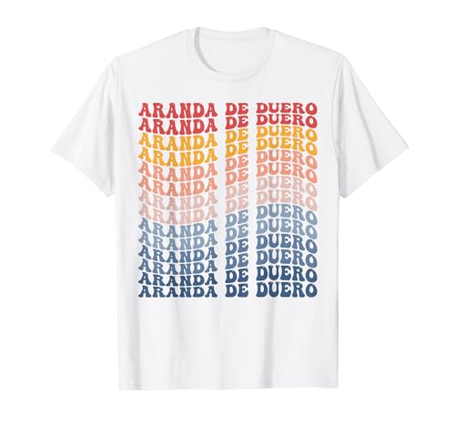 Photo de Aranda de Duero City Groovy Rétro T-Shirt