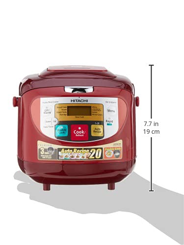Hitachi RZ-D18VFY Microcomputer Rice Cooker, 1.8L, Red : Amazon.sg