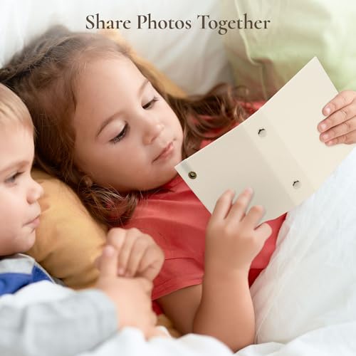 Vienrose Polaroid Fotoalbum Einsteckalbum Photo Album für Fujifilm Instax Mini Film Stoffgebunden Kompatibel mit Mini 12 11 9 und Polaroid Snap PIC-300 52 Taschen, Beige