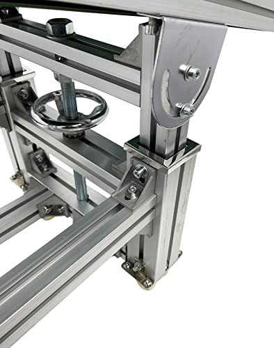 TECHTONGDA Conveyor Belt Systems PVC Incline Tile for Industrial Transport Aluminium Alloy Frame Conveyor Length 59inch Belt Width 11.8inch - Thumbnail 6