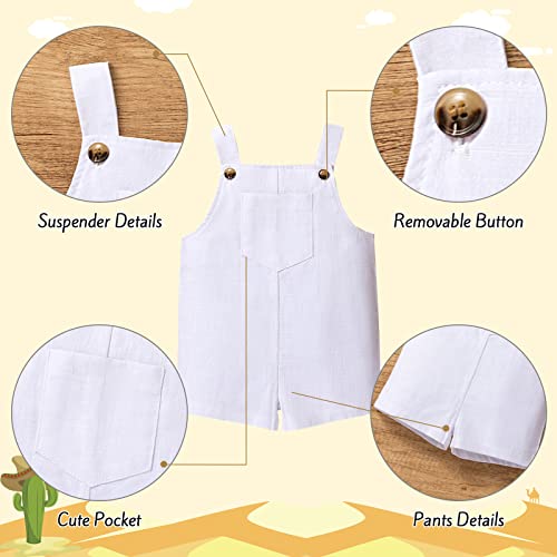 Mbmshegh Toddler Baby Boy Clothes Summer Outfits Solid Ribbed Top Button Suspender Short Little Boy Clothing Set(2-3T,Brown+White) #TOP5