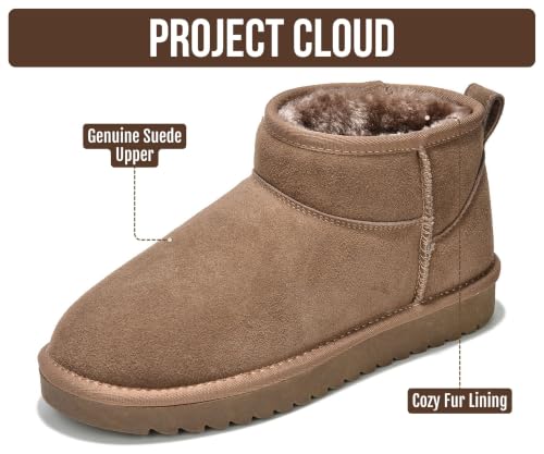 Image of Project Cloud Genuine Leather Ankle Boots for Women - Water Resistant with Memory Foam Insole Winter Boots - Trending Shoes & Comfortable Women's Ankle Boots (Hippy)