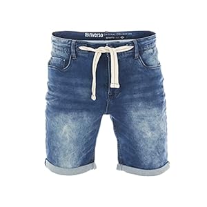 riverso heren jeans shorts RIVPaul korte broek zomer bermuda stretch denim short sweatbroek katoen grijs blauw…