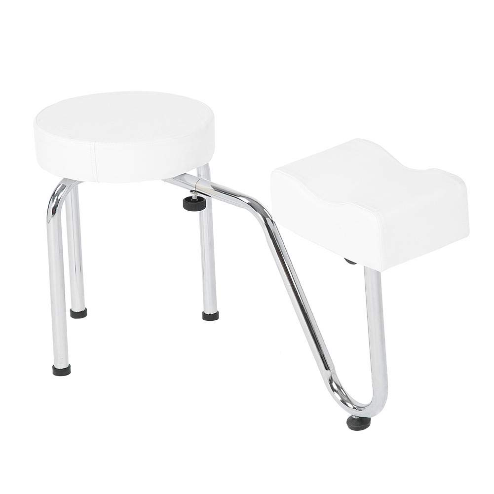 SGABELLO POGGIAPIEDI PER ESTETISTA REGOLABILE IN ALTEZZA PEDICURE PROFESSIONALE, poggiapiedi Regolabile per Manicure Pedicure, Poggia Piede Pedicure Estetista Fisioterapia Tatuaggi(Bianco)