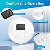 Gueray Portable CD Player Personal CD Players with Headphones LCD Display Anti-Skip Protection HiFi Classic CD Music Player Memory CD Player for Car Home(White) - Image 6