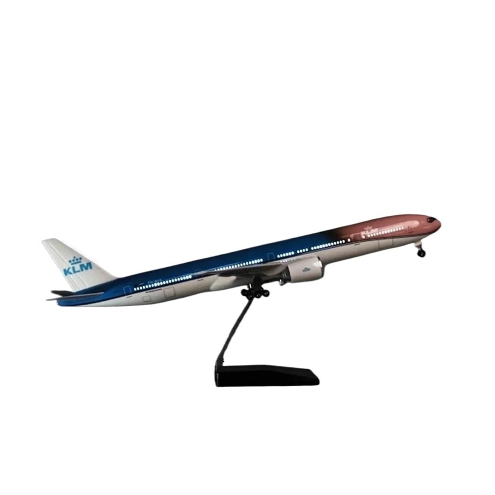 Maqueta B777 KLM escala 1/157 de resina soluciona falta de espacio con tren de aterrizaje 8