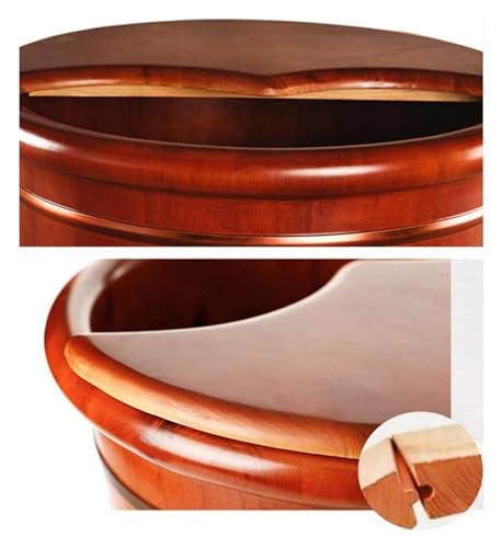 Tina de pies de madera maciza para spa y masaje miniatura 6
