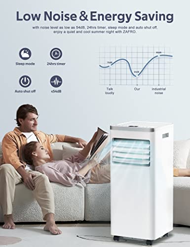 image for ZAFRO 8,000 BTU Portable Air Conditioners, 3-in-1 Portable AC with Deh