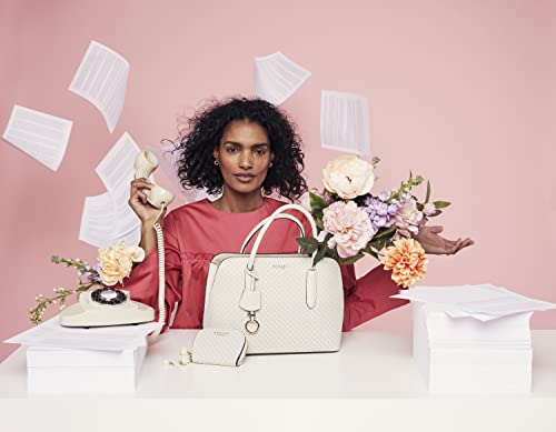 Radley London Liverpool Street 2.0 - Flower Emboss - Medium Ziptop Satchel #TOP6