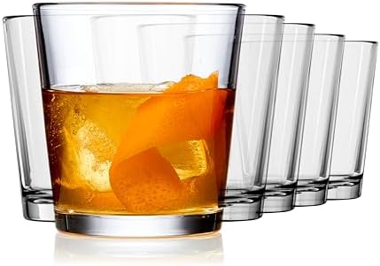 Libbey Bar Essentials Double Old Fashioned Glasses, 12 oz, Clear Restaurant Quality Drinking Glasses Set of 6, Modern Rocks Glass Set for Everyday Use - Thumbnail 2
