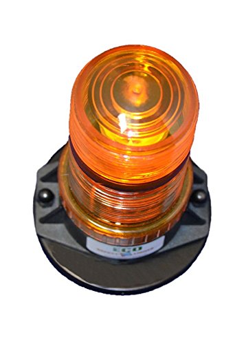 B4L4Pact Amber 85-265V Ac 12W High Power Led 1/2" Npt Pipe Mount Emergency Warning Light Beacon Strobe Effect 110V 120V 220V 240V #TOP3