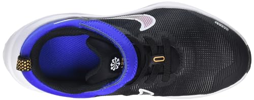 Nike Kid's Downshifter 12 NN Running Shoes Unisex Preschool (PSV), Black/White-Racer Blue, 11 M US3