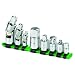 SK 4518 8 Piece 1/4-Inch, 3/8-Inch, and 1/2-Inch Drive Chrome Universal Adapter Set