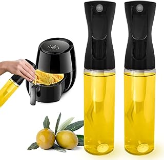 Oil Sprayer. Olive Oil Spray Bottle for Cooking Air Fryer. 2 Units Oil Dispenser Spray Oil Bottle for Kithcen Vinegar Spray Bottle for Salad Cooking Gadget