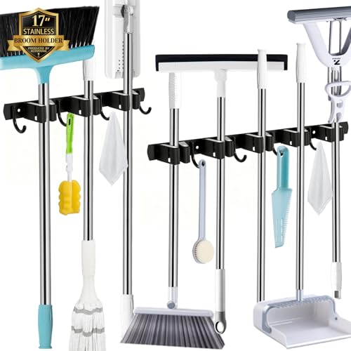 Support porte-balai AceMining noir ultra résistant à double configuration - 2