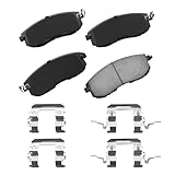 Motorevo Quiet Metallic Front Brake Pad Set for F-150/Expedition (2010-2017)