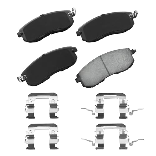 MOTOREVO Quiet Metallic Front Brake Pad Set Compatible With Expedition