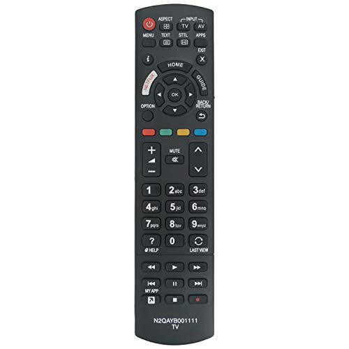 VINABTY N2QAYB001111 Replace Remote Control Fit for Panasonic Viera TV TX-55EX633E TX-65EX600B TX-40EX600E TX-49EX600E TX-65EX600E TX-55EXW584