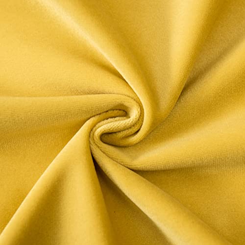 Image of JUSPURBET 24x24 Decorative Velvet Throw Pillow Covers Cases Set of 2,Yellow | Cozy Soft Cushion Covers with Invisible Zipper for Couch Sofa Bed Living Room Bedroom Home Decor