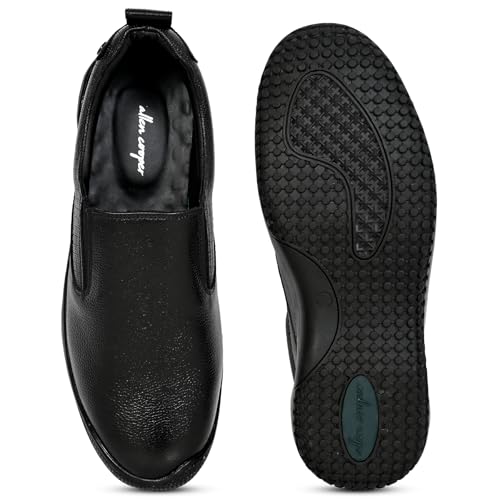 Image of Allen Cooper Shoes Genuine Original Leather Casual /Formal Lace-up Shoes (Color Options- Black /Brown, Sizes- 6,7,8,9,10)