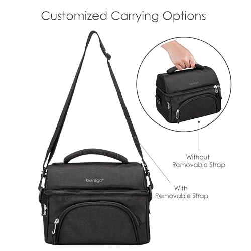 Image of Bentgo Deluxe Insulated Lunch Bag with Adjustable Strap & Outer Pocket