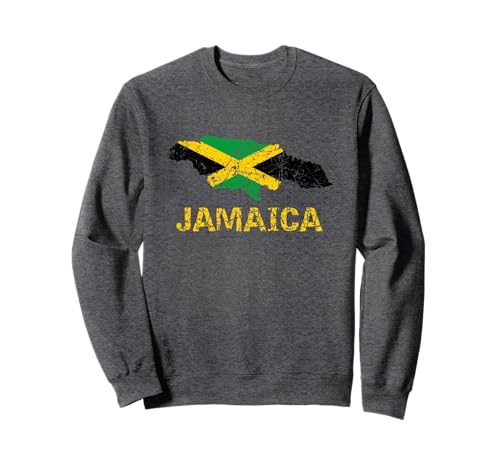 Bandera de Jamaica envejecida para hombres, mujeres y niños Sudadera