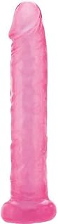 Adam & Eve Jelly Slim Dildo, Pink | 6 Long, 5.5 Insertable, 1 Wide | Realistic and Waterproof Anal Dildo | Compatible with Water Based Lube