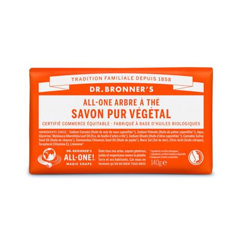 Pain de savon Tea Tree Dr Bronner's 140 g