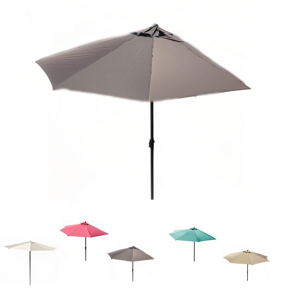 Ombrellone semicircolare da Esterno da 3 Metri – Piccolo ombrellone da Giardino con 5 Stecche per Balcone, Finestra e Parete – Design semicircolare Versatile per Protezione Solare e Ombra