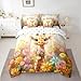 Cartoon Giraffe Twin Comforter Set with Sheets Bed in a Bag 7 Pcs,Dreamy Flowers Daisy Girls Kids Boys Bed Set,Cute Giraffe Bedding Sets with Comforter,Flat,Fitted Sheet,Pillowcases,Pillow Covers
