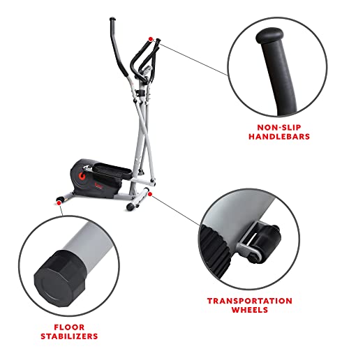 Sunny Health & Fitness Essentials Series Magnetic Smart Elliptical with Exclusive SunnyFit® App Enhanced Bluetooth Connectivity - SF-E322902 - Thumbnail 5