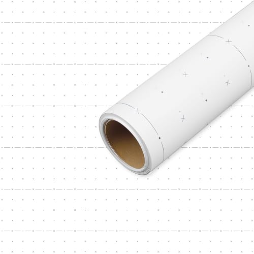 Tinlade White Dotted Pattern Paper for Sewing 45 Inch x 20 Yards Tracing Paper Roll for Sewing Patterns Tracing Drafting Dressmaking Crafting Sketching Drawing