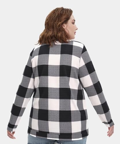 TIYOMI Plus Size Tops For Women Long Sleeve Shirts Round Neck Tie Dye Tunic Fall Winter Sweatshirts XL-5XL (14W-28W)4