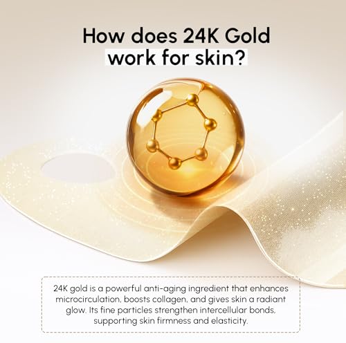 MAREE Chin Strap V Line Lifting Mask - 24K Gold Face & Neck Lift Tape Mask - Double Chin Strap for Sleeping - Neck Wrinkle Patches Reducer & Jawline Shaper for Firming, Tightening & Lifting - 10 PCS