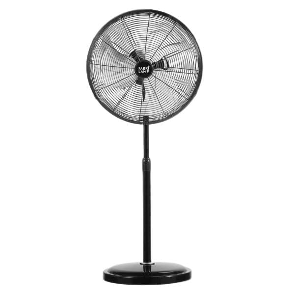 Brightium Ventilador de pie 120W, 55x55 cm, 3 velocidades, fijo y rotatorio, ideal para refrescar espacios y mejorar la circulación del aire.