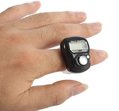 Portible Ring Type Manual Electronic Counter Finger Chanting with time, for Mantra Jaap All Religions Laps Counting for Running Swimming (Pack of 1). 3