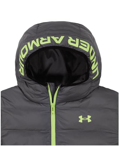 Image of Under Armour Boys' Pronto Hooded Puffer Jacket, Lightweight & Water Repellent
