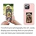 YATUO DIY Picture for iPhone Case Smart E Ink Digital Photo Phone Case Custom Portrait Phone Case App Intelligent Screen Casting Ink Display (Pink, for iphone15 PRO MAX)