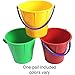 Spielstabil Large Sand Pail Beach Toy - 2.5L German-Made Sand Bucket - Kids Beach Essentials, Toddler Outdoor Toys, & Sandbox Toys - Colors Vary