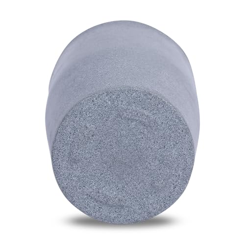 Image of BonKaso 18 inch Light Grey Pot - Tall, Durable & Lightweight Polymer Round Tower Planter for Indoor & Outdoor Use: Home, Office, Garden & Balcony (Gamla /Gamale)